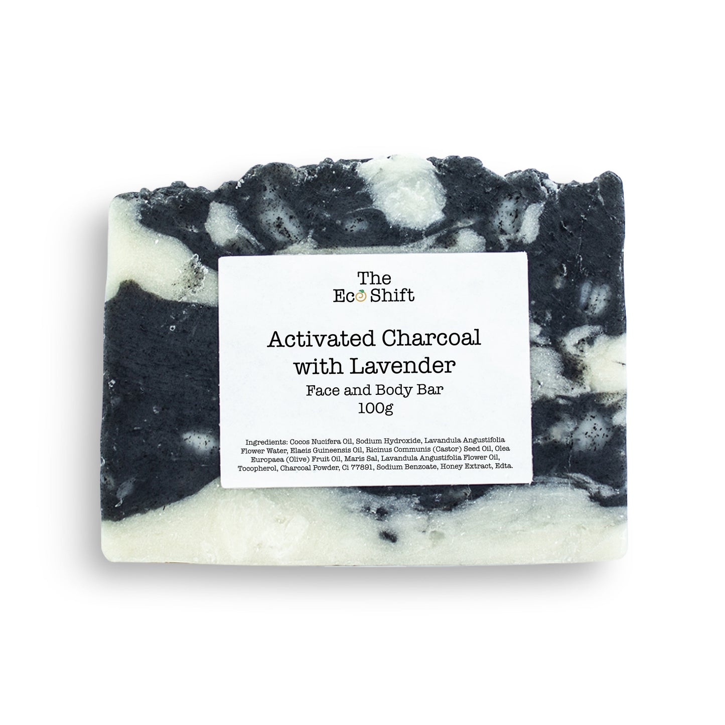 Exfoliating Face & Body Bar with Activated Charcoal and Lavender