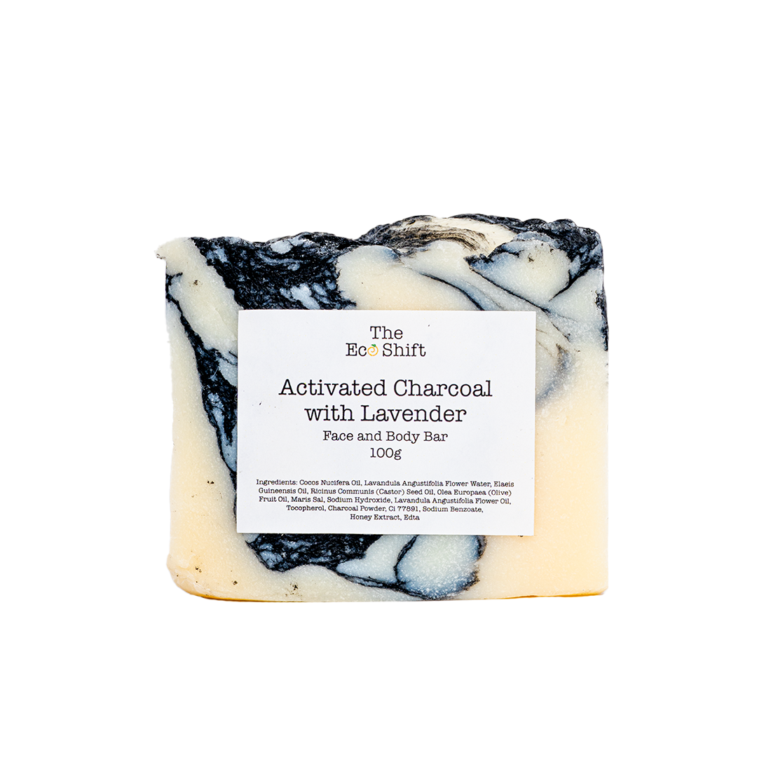 Exfoliating Face and Body Bar - Activated Charcoal with Lavender