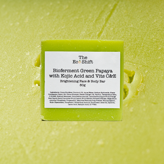 Dark Spot Corrector Brightening Face and Body Bar - Bioferment Green Papaya with Vits C & E