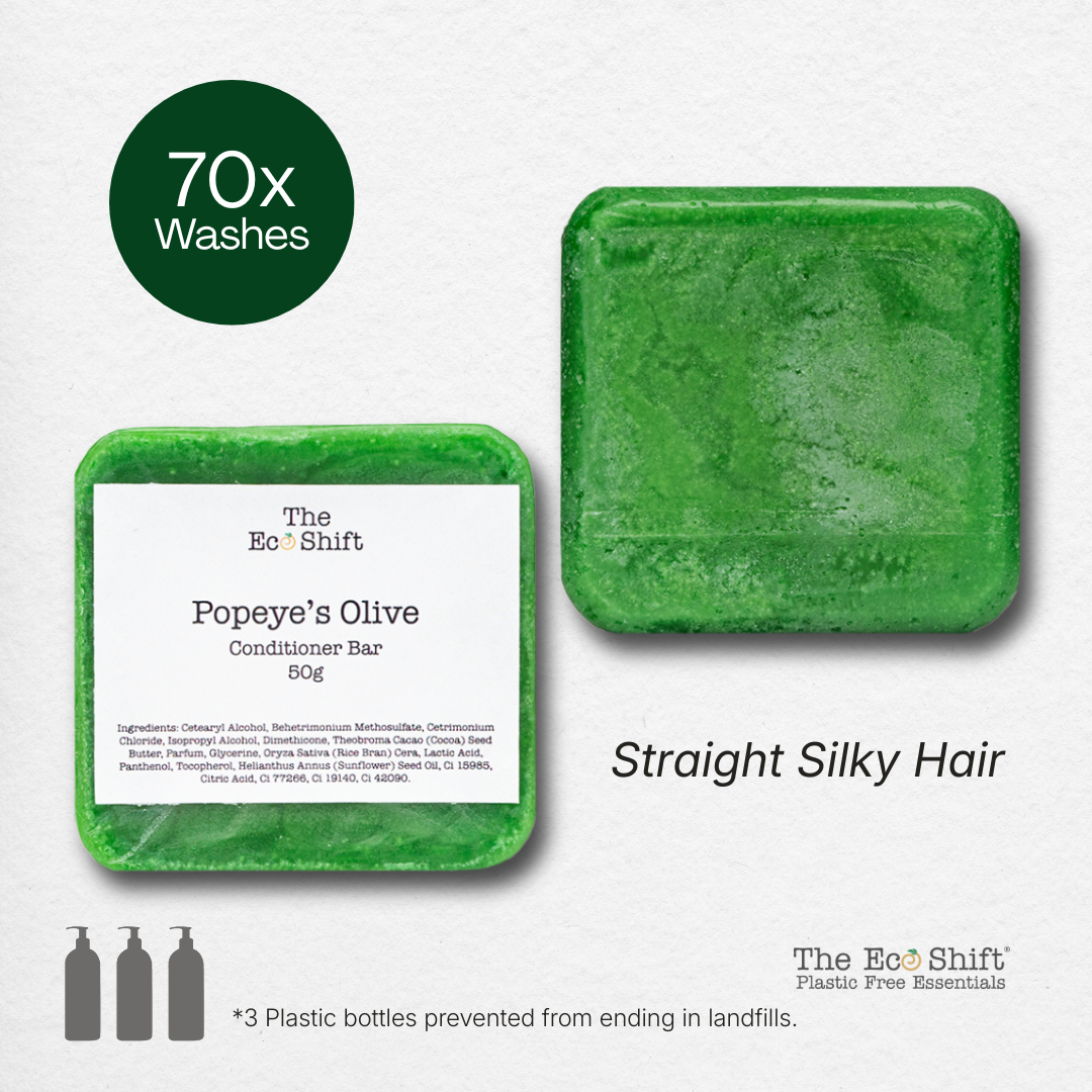 Taming and Moisturizing - Popeye's Olive Conditioner Bar with Sunflower Seed Oil