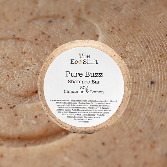 Dandruff Control and Scalp Care - Pure Buzz Shampoo Bar with Cinnamon Extract and Lemon Oil