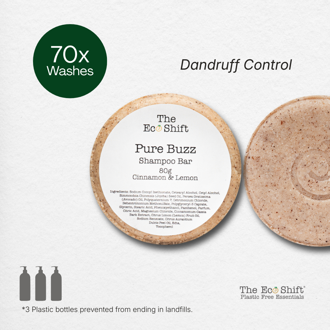 Dandruff Control & Scalp Care Pure Buzz Shampoo Bar Cinnamon & Lemon