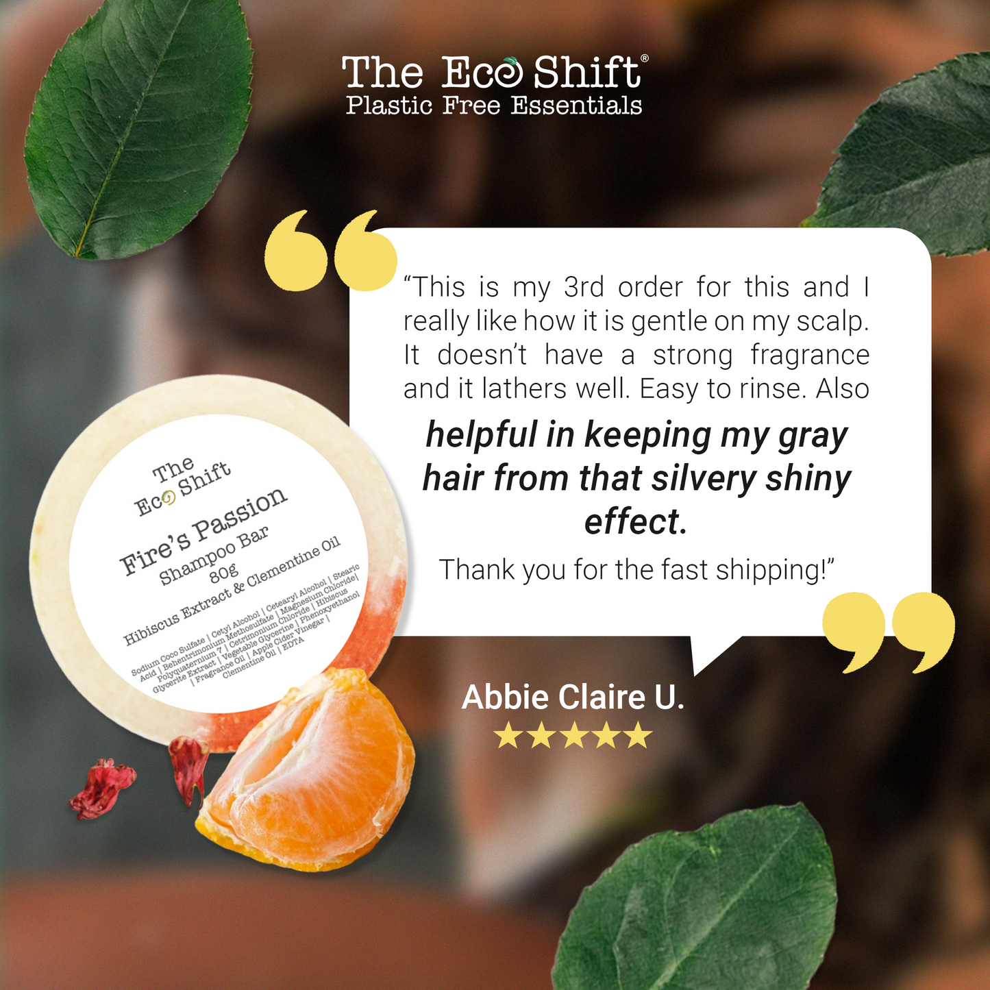 Color Protect and Color Toning - Fire's Passion Shampoo Bar